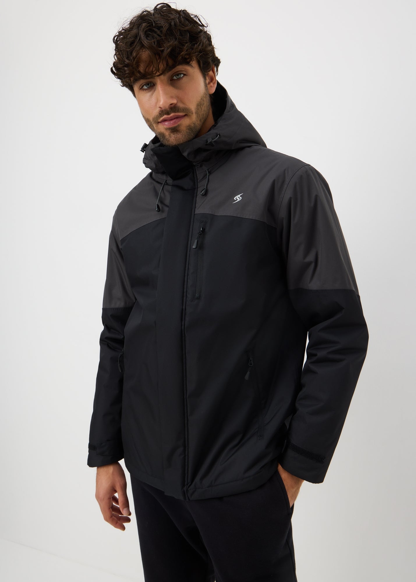 Souluxe Charcoal Waterproof Outdoor Jacket M520036