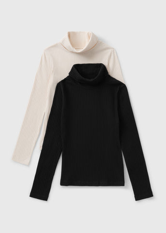 2 Pack Girls Multicolour High Neck Tops (7-15yrs) G325780