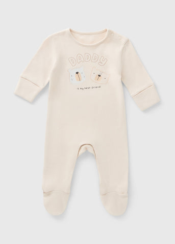 Baby Daddy Bear Sleepsuit (Newborn–18mths) C136753