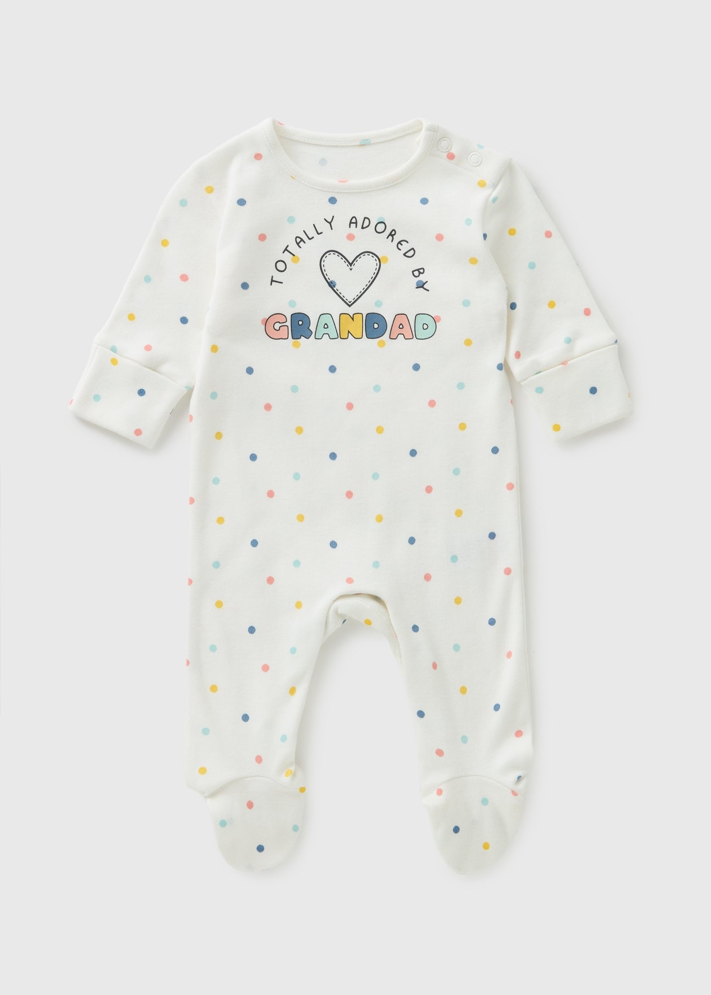 Baby Multi Coloured Grandad Sleepsuit (Newborn–18mths) C136756