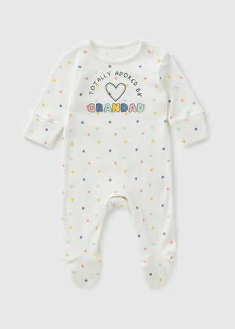 Baby Multi Coloured Grandad Sleepsuit (Newborn–18mths) C136756