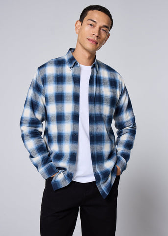 Blue Check Flannel Shirt M289372