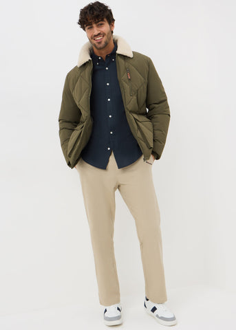 Navy Long Sleeve Oxford Shirt M289403