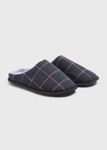 Grey Check Herringbone Slippers M289589