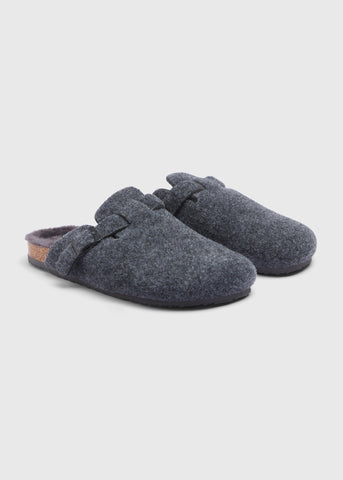 Grey Felt Clogs M289595