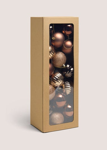 Natural 30 Pack Of Baubles M529022