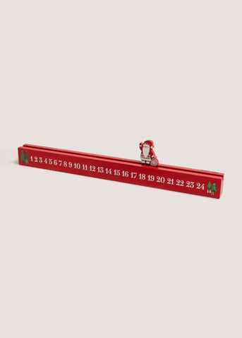 Red Wooden Christmas Countdown M529937