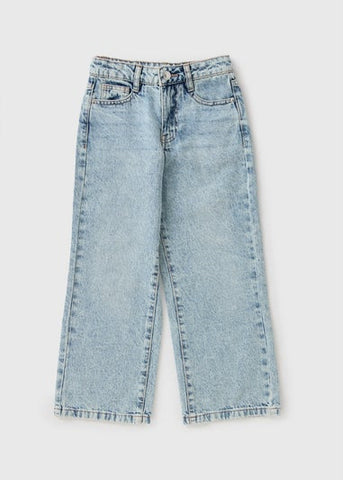 Girls Lightwash Wide Leg Jeans (7-15yrs) G403584