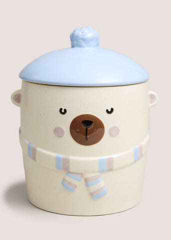Cream Cosy Bear Cookie Jar M486111