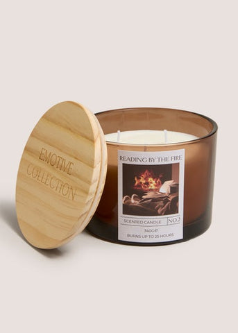 Reading By The Fire Candle M699395