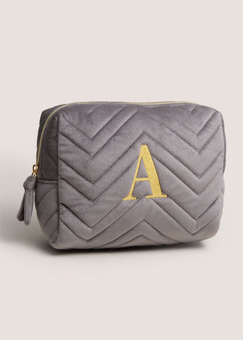 Grey Alphabet Make Up Bag M856514