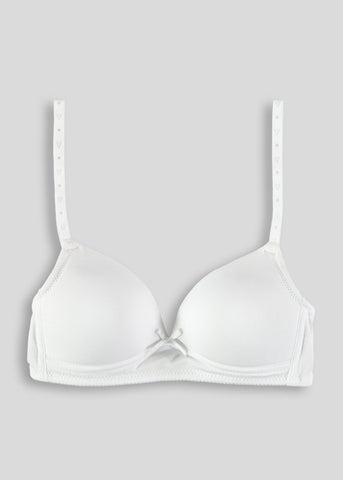 Girls White Moulded First Bra (28A-34AA)  G370243