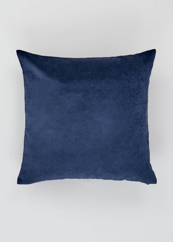 Navy Soft Velour Cushion (43cm x 43cm) M493633