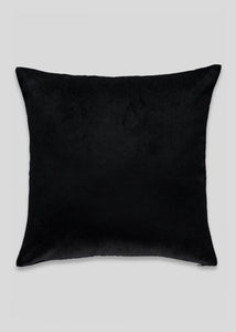 Black Large Soft Velour Cushion (55cm x 55cm) M492971