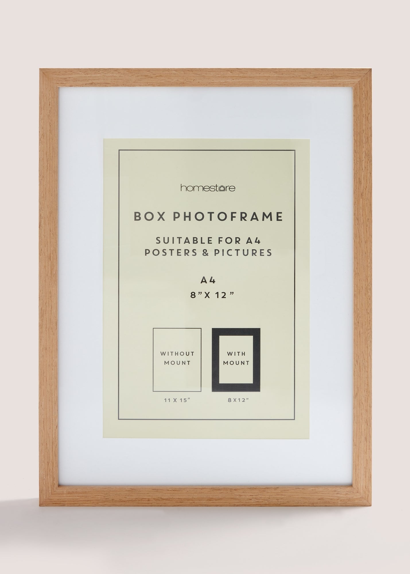 A4 Box Photo Frame (8x10in) Wood M698113