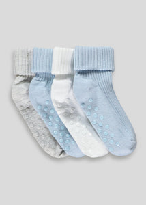4 Pack Ribbed Baby Socks (Newborn-12mths)  C134972
