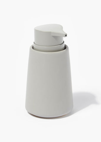 Chunky Ceramic Soap Dispenser (16cm x 9cm) Grey M814117