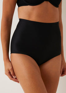 Black High Waisted Medium Support Control Knickers  F470277