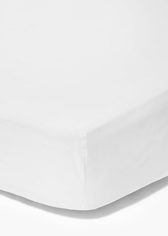 White Polycotton Fitted Bed Sheet  M236138