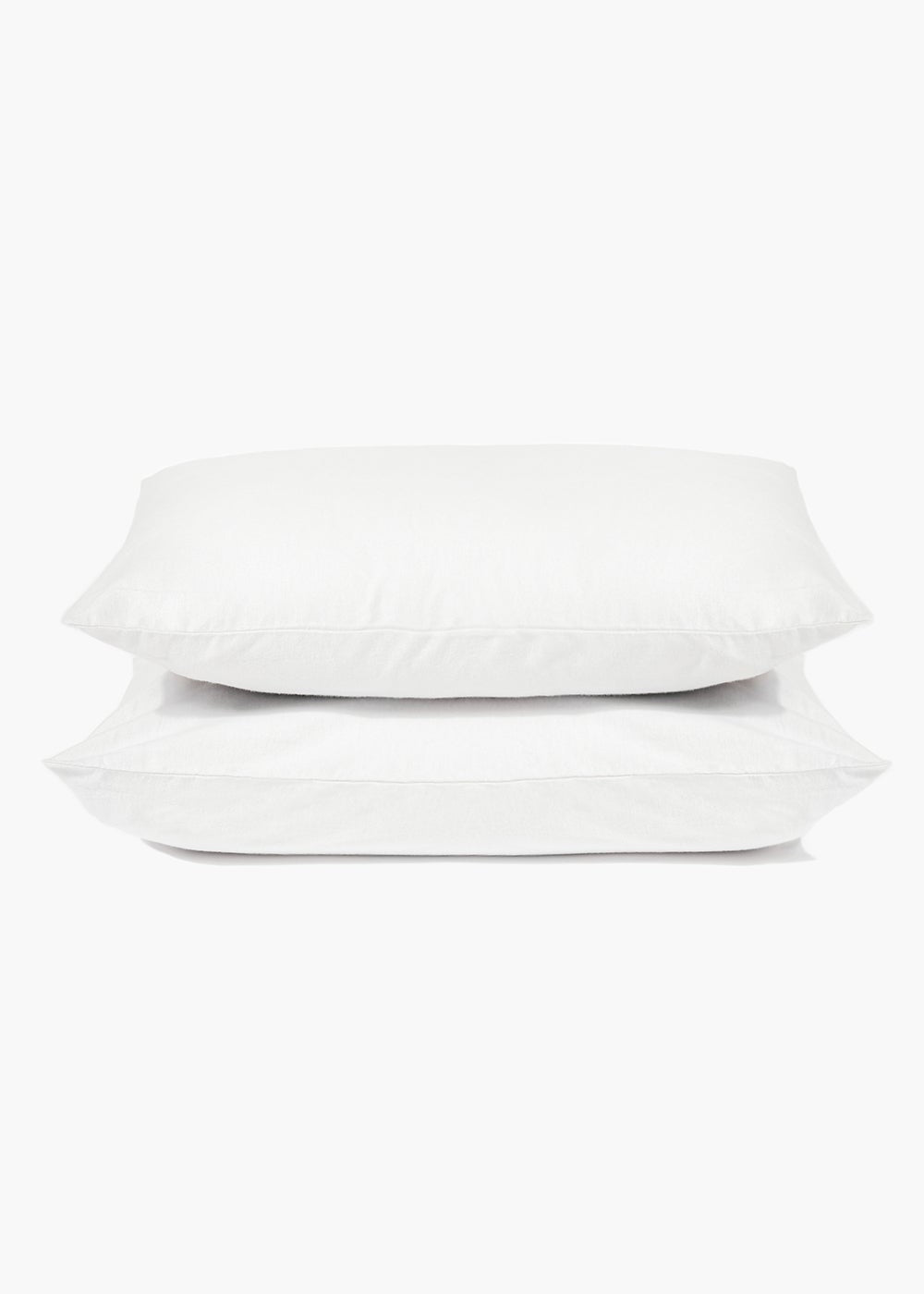 White Polycotton Housewife Pillowcase Pair (144 Thread Count)  M236143