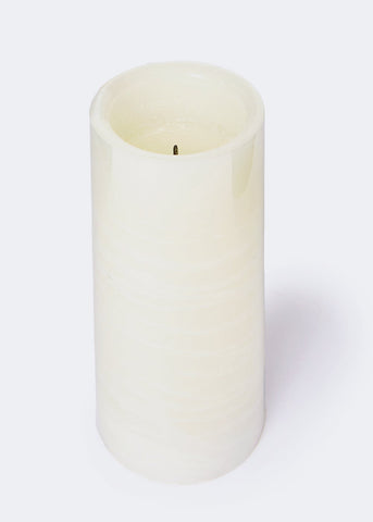 Medium LED Candle with Wick (15cm x 7.5cm) Cream M698023