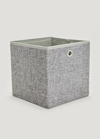 Charcoal Foldable Storage Box (27cm x 27cm x 27cm) Black M697246