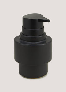 Black Ceramic Soap Dispenser (15cm x 9.5cm x 9.5cm) M814411