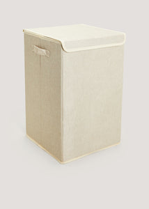 Natural Collapsible Laundry Basket (32cm x 32cm x 50cm) Cream M814520