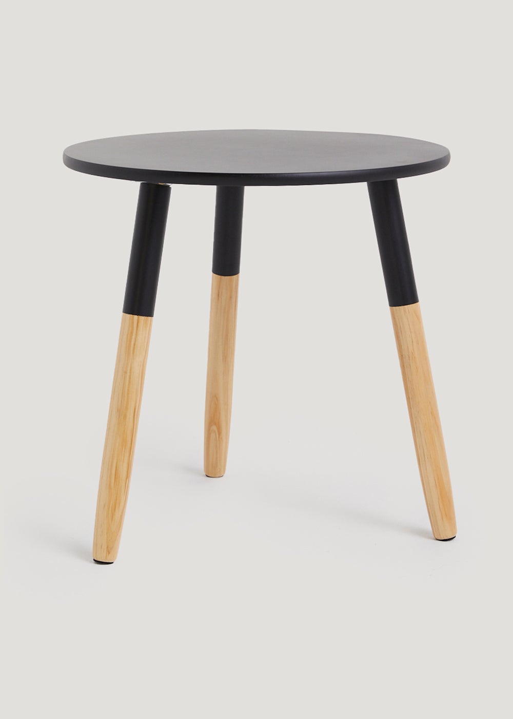 Black Colour Block Side Table (48cm x 48cm) M697455