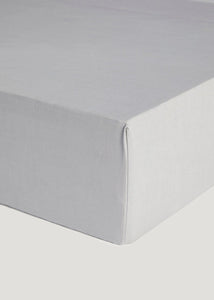 Grey Polycotton Fitted Bed Sheet (144 Thread Count)  M236181