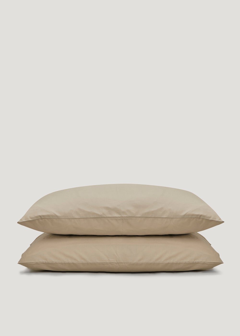 Stone Polycotton Housewife Pillowcase Pair (144 Thread Count)  M236188
