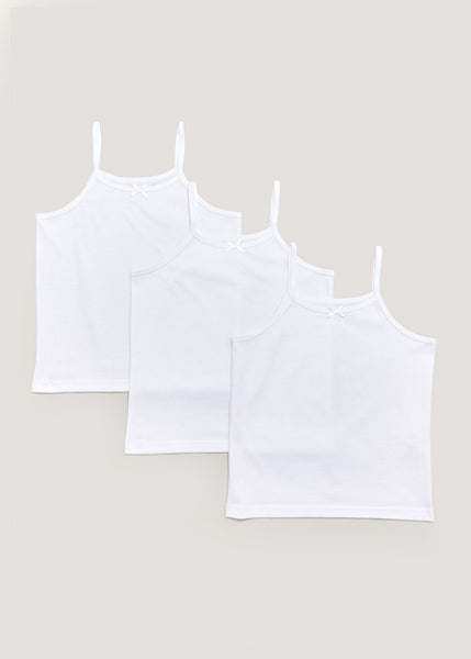 Girls White Crop Top (8-13yrs) - Matalan