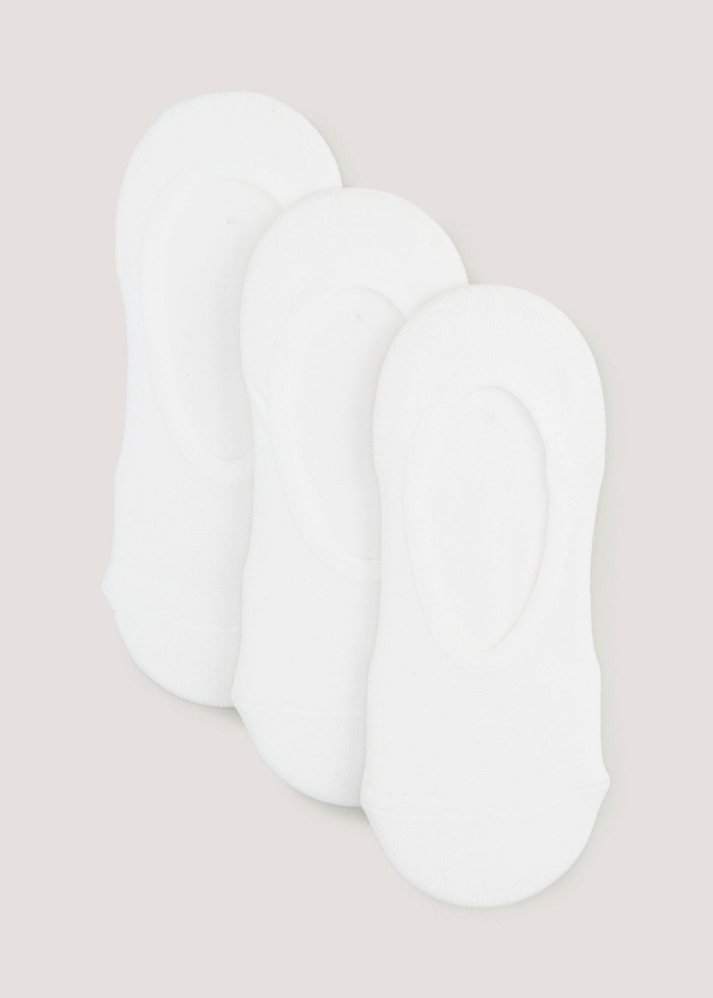 3 Pack White Cushioned Sports Footsies  F471505