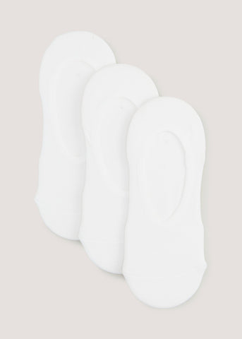 3 Pack White Cushioned Sports Footsies  F471505