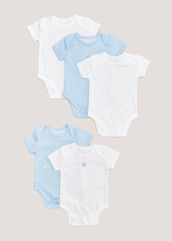 Baby 5 Pack Bodysuits (Newborn-23mths)  C135719