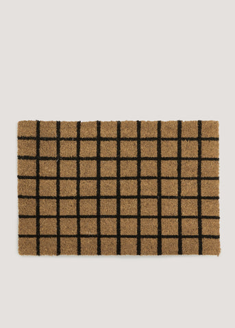 Check Doormat (60cm x 40cm) Natural M484129