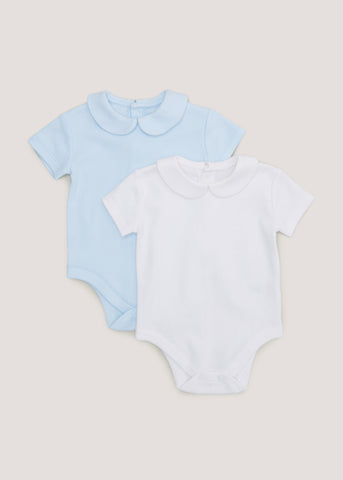 Baby 2 Pack Collar Bodysuits (Tiny Baby-18mths)  C135770