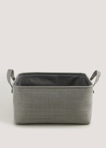 Grey Soft Storage Basket (40cm x 30cm x 20cm) M697687