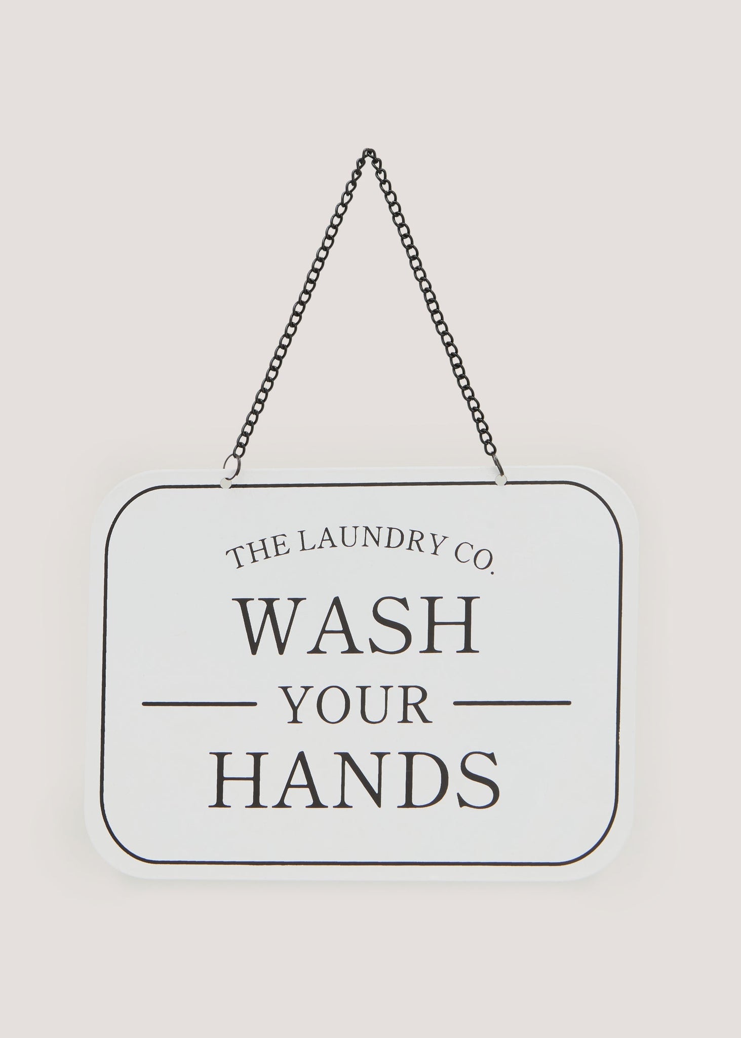 Wash Your Hands Bathroom Sign (15cm x 20cm) White M814567