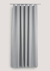 Light Grey Waffle Shower Curtain (180cm x 180cm) M814580