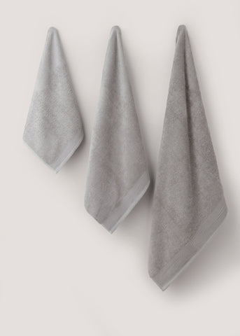 Grey Low Twist 100% Cotton Towels  M171178