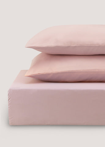 Pink Super Soft Fitted Bed Sheet & Pillowcase Bundle  M237077