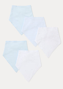 5 Pack Blue Bandana Bibs  C135999