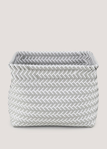 Grey Plastic Storage Basket M814648