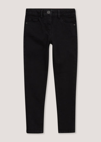 Girls Black Skinny Jeans (4-15yrs)  G402356