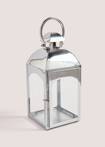 Small Silver Lantern (13cm x 12cm x 31cm) M698006