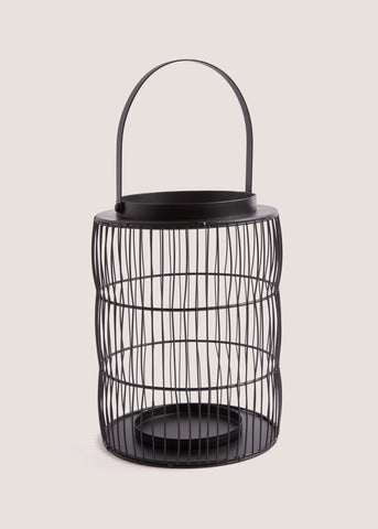 Black Wire Medium Lantern M698013