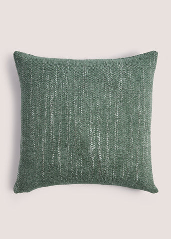 Green Marl Chenille Cushion (43cm x 43cm) M493862