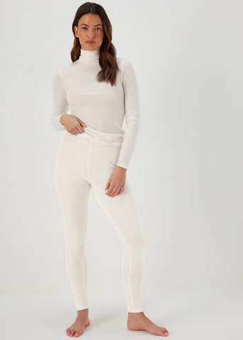 Cream Thermal Leggings  F472224