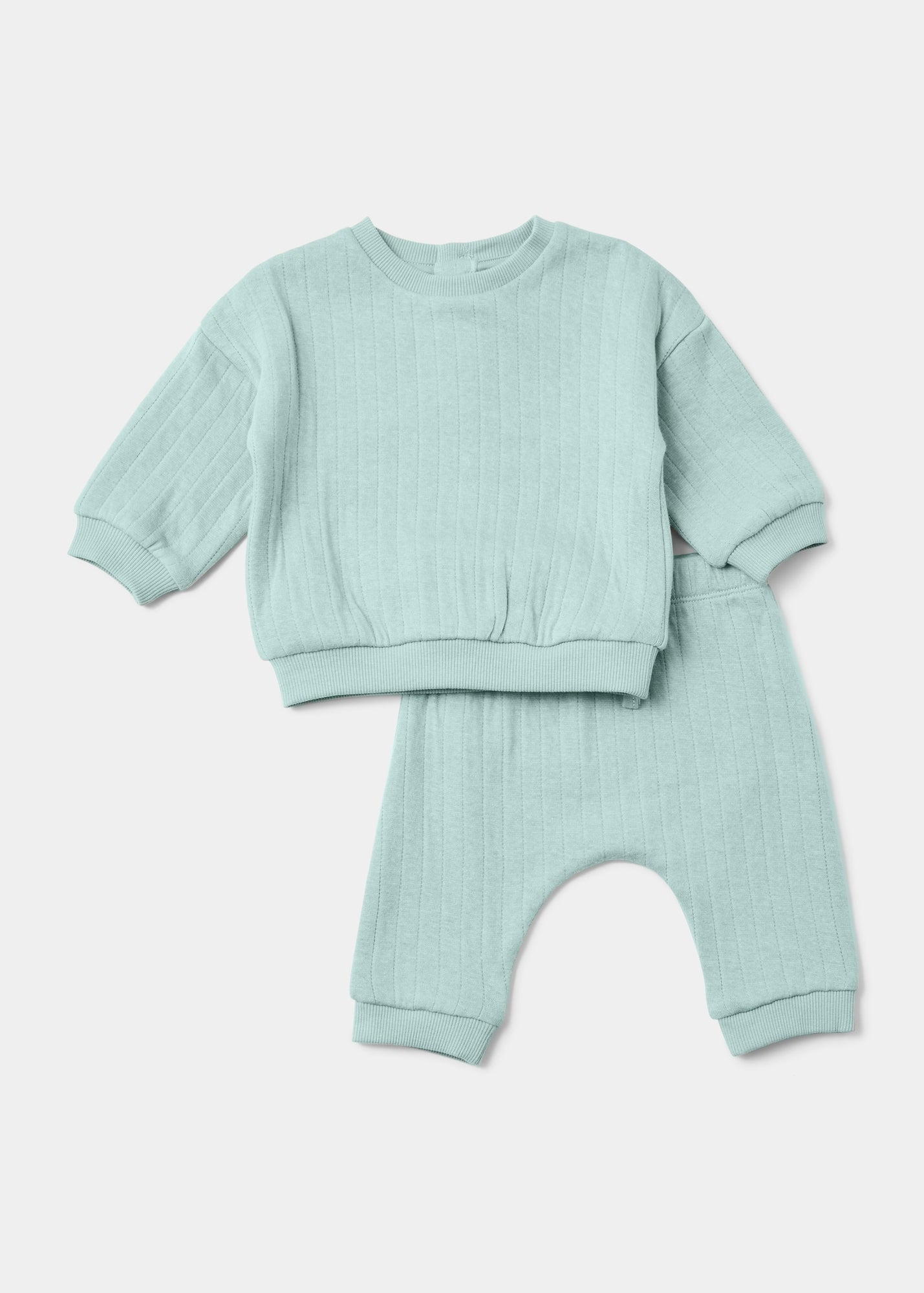 Baby Green Drop Needle Sweatshirt & Joggers Set (Newborn-23mths)  C320663